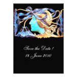 ELEGANT BEAUTY  blue turquase black Custom Announcement
