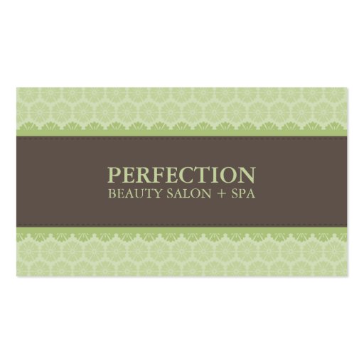 ELEGANT BEAUTY BUSINESS CARD :: perfection 6BL (front side)