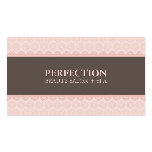 ELEGANT BEAUTY BUSINESS CARD :: perfection 8BL (front side)