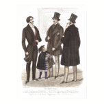 Elegant Biedermeier Gentlemen in Top Hats posters