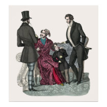 Elegant Biedermeier Gentlemen Poster posters