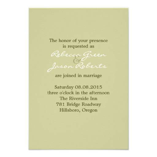 elegant birch tree green  floral country wedding custom announcements
