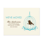 Elegant Birdcage Moving Announcements postcards