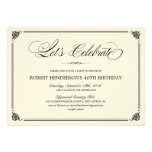 Elegant Birthday Invitations