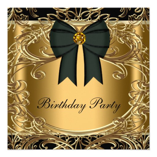 elegant-black-and-gold-birthday-party-invitations-zazzle