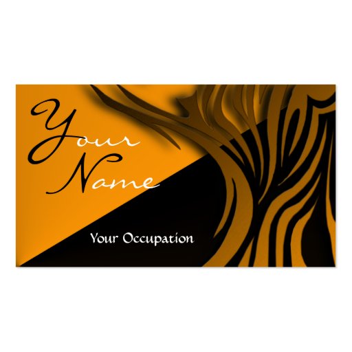 Elegant Black and Gold Monogram Card Business Card Template (front side)
