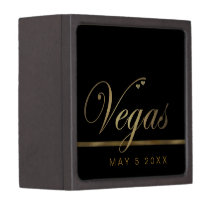 Elegant black and gold Vegas giftbox premium gift boxes