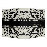 Elegant Black and Ivory Fleur Avery Binder