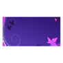 Elegant black and pink leaves picture card