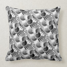 Elegant Black and White Art Deco 1920s Glamour Pillows