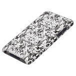 Elegant Black and White Damask iPod Touch Cases