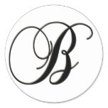 wedding monogram stickers, save the date stickers,