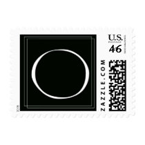 Elegant Black and White monogram O Postage postage by aslentz Elegant Black and White monogram O Postage postage