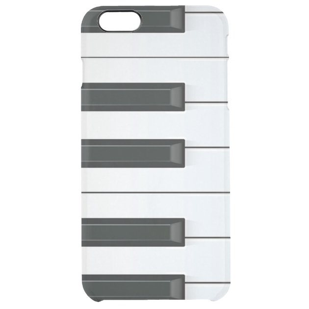 Elegant Black and White Piano Keys Uncommon Clearlyâ„¢ Deflector iPhone 6 Plus Case