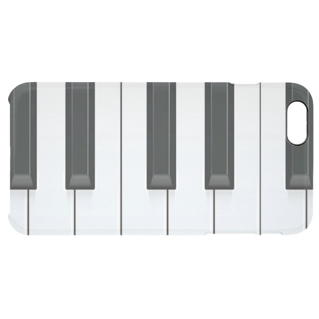 Elegant Black and White Piano Keys Uncommon Clearlyâ„¢ Deflector iPhone 6 Plus Case-5