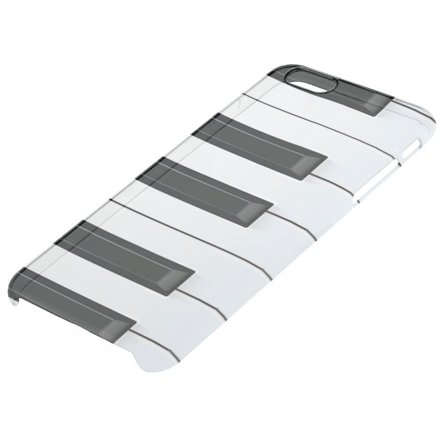 Elegant Black and White Piano Keys Uncommon Clearlyâ„¢ Deflector iPhone 6 Plus Case-4