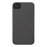 Elegant black and white pin dot dots iPhone 4S 4 Case-Mate iPhone 4 Case