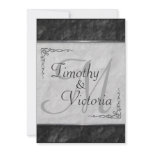 Elegant Black and White Wedding Invitations
