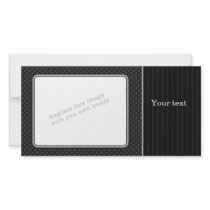 Elegant black design photo cards