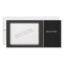 Elegant black design customized photo card