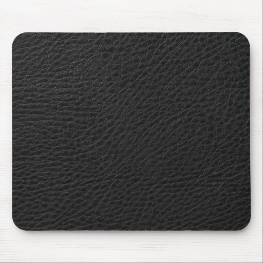Elegant Black Faux Leather Print Mouse Pad Zazzle