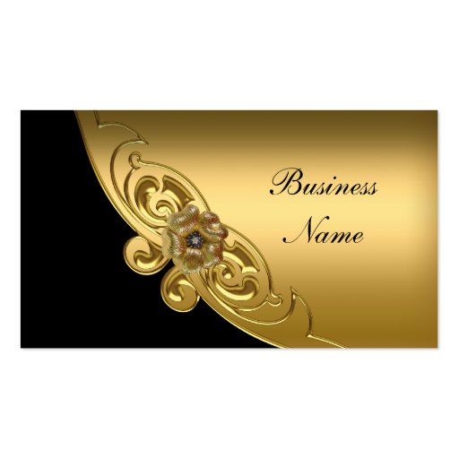 Elegant Black Gold Business Card