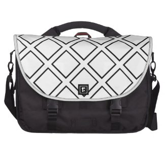 Elegant Black Lines Computer Bag