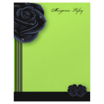 Elegant Black Roses letterhead by MissNNick Elegant Black Roses letterhead