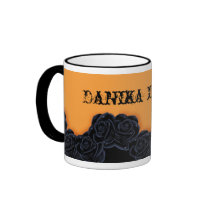 Elegant Black Roses Coffee Mugs