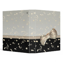 Elegant black & silver special occasion binders