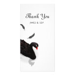 Elegant Black Swan Photo Card Template
