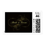 Elegant black swirls ... stamps