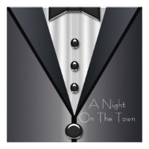 Elegant Black Tie Formal Prom Invitations invitations