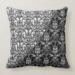 Elegant Black & White Damask American MoJo Pillows