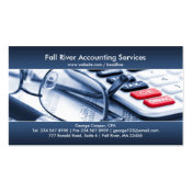 Elegant Blue Accounting Business Card