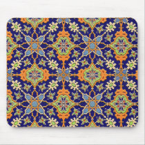 Elegant Blue and Orange Mousepad mousepads