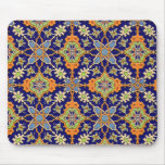 Elegant Blue and Orange Mousepad