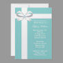 Elegant Blue Bridal Shower Invitation