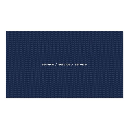 Elegant Blue Business Card (back side)