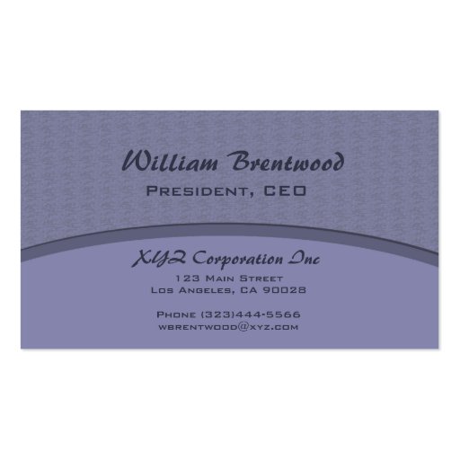 elegant blue curve business card templates