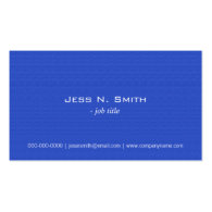 Elegant blue fabric texture simple business cards. business card template