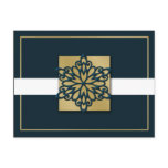 elegant blue gold  Corporate Holiday Greeting s postcards