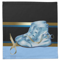 Elegant Blue Gold Prince Cocktail Napkins