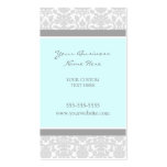 Elegant Blue Gray Damask Business Cards