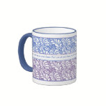 Elegant Blue & Lavender Favorite Quotation Mug