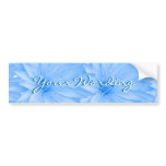 Elegant blue lillies cutomizable bumper stickers
