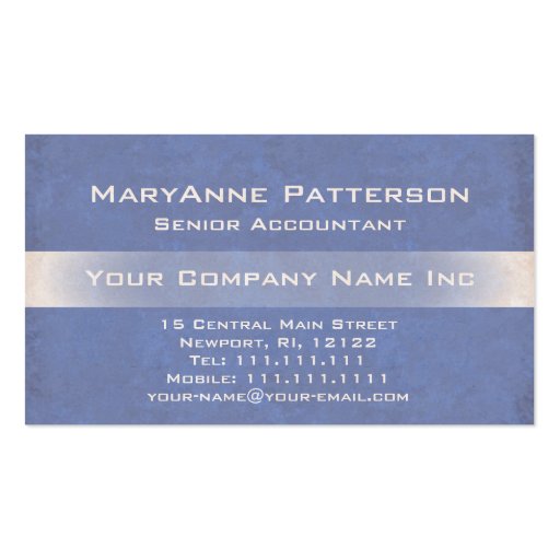 Elegant Blue Shimmer Textured Italian Corporate Business Card Templates (front side)