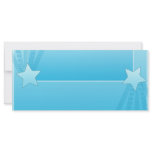Elegant blue stars special gift custom rack card