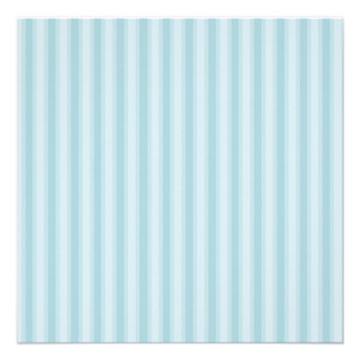 Elegant Blue Stripe Boys Photo Christening Custom Announcements