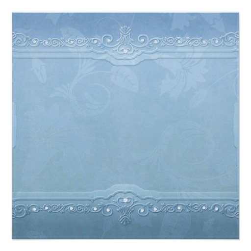 Elegant Blue White Baby Boy Christening Custom Invite